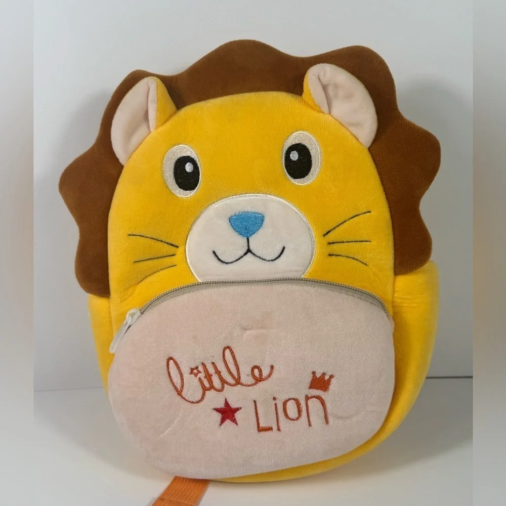 Toddler Backpack, ChaseChic Cartoon Mini Plush Soft Baby Backpack, Lion